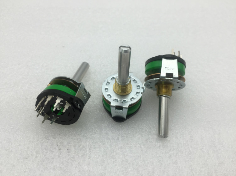 日本ALPS阿尔卑斯SRRM波段开关3刀7档轴长30MM