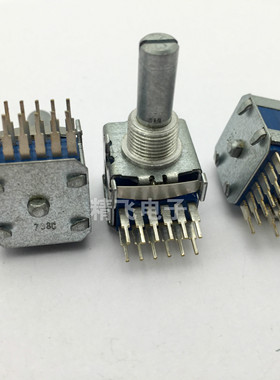 ALPS阿尔卑斯SRBM20型旋转波段开关2层6档柄长20MM圆轴