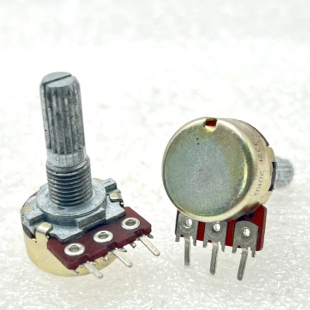 优质RK163 单联电位器B20K带中点定位轴长20mm