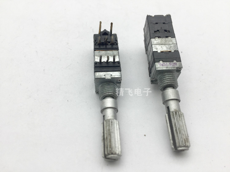 日本松下RK09精密电位器带编码器按开关30定位电位器阻值10K轴27