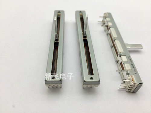 日本ALPS阿尔卑斯RS60112A600N75MM双联直滑电位器A10K*2轴长15MM