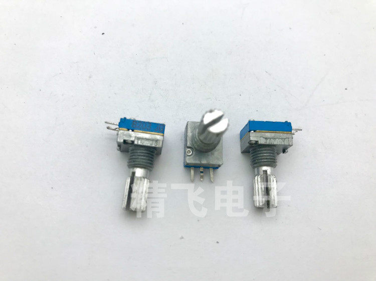 日本TOCOS精密电位器RK09B20K带中心定位轴长15MM锯齿