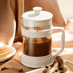 滤压壶玻璃冲茶器手压过滤杯冲泡冷萃壶手冲咖啡壶 法压壶家用法式