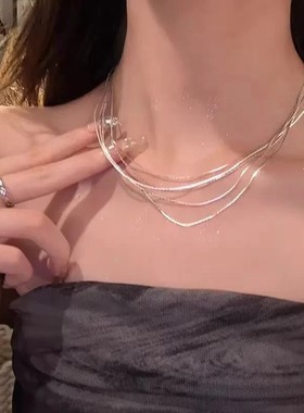 异域风覆古巴洛克毛衣项炼配饰女多层叠戴小众chocker锁骨炼颈炼