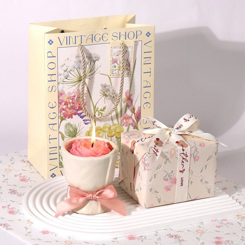 香薰蜡烛卧室送女生的生日礼物闺蜜结婚伴手礼教师节送老师山茶花