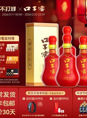 口子窖20年型41度500mL*4瓶 二十年型白酒整箱送长辈 官方旗舰店
