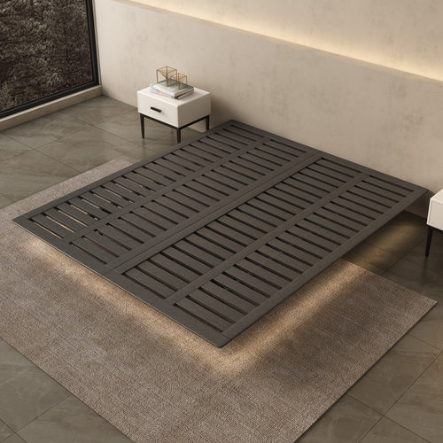 政府补贴白蜡木无床头悬浮床床架