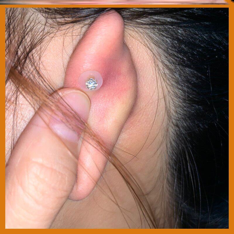 耳骨增生小飞碟防增生小飞碟耳堵硅胶防过敏舌脐唇耳钉防内陷垫片