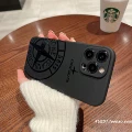 [Premium Black Silicone Soft Case] Stone Island Bottom Left