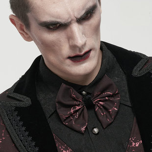 配饰 时尚 钢铁姥爷新款 欧美哥特复古风蝴蝶领结个性