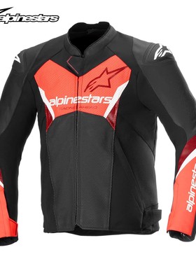 a星摩托车骑行皮衣FASTER V3 AIRFLOW透气牛皮机车服防摔摩托服男