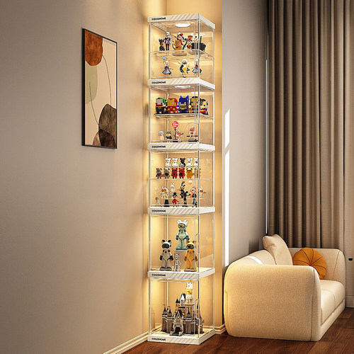 升级加高！手办展示柜透明摆件