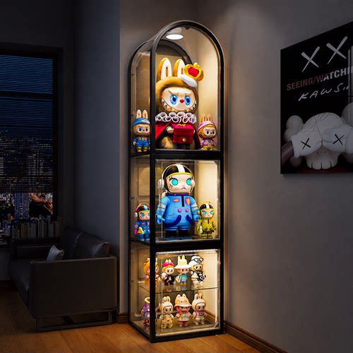 城堡分层！手办盲盒积木展示柜
