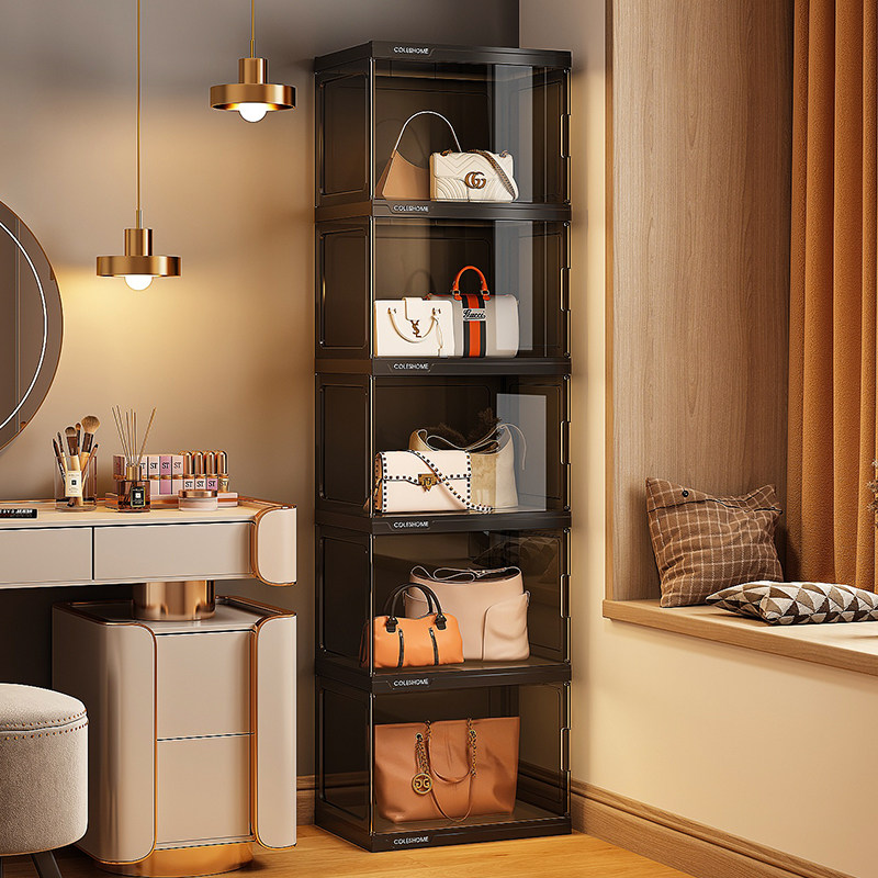 包包收纳神器家用落地放包包置物架亚克力防尘整理存放透明展示柜,收纳整理,收纳挂袋,淘宝优惠券,粉丝福利购,淘宝优惠卷