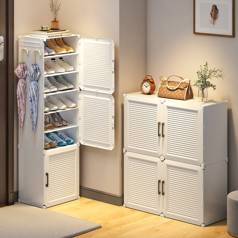 简易鞋柜出租屋用家用门口外楼道室内好看鞋子收纳神器塑料鞋架子,住宅家具,鞋架,淘宝优惠券,粉丝福利购,淘宝优惠卷