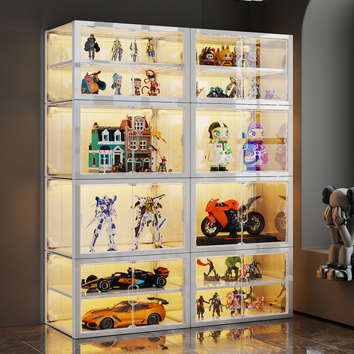 【加宽加大●可分层】手办展示柜