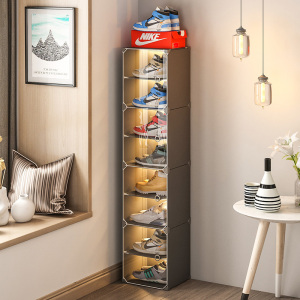鞋盒收纳盒透明折叠鞋架aj仿亚克力塑料球鞋子收纳神器省空间鞋柜