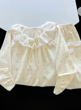 2025新款睡衣女童春秋季仿棉长袖儿童公主风可爱小女孩秋款家居服