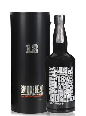 洋酒 Smokehead 苏格兰艾雷岛苏摩克18年黑烟18年（阿贝18年）