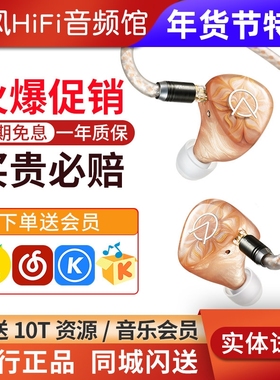 OpenAudio MIZAR开阳耳机1圈1动铁4静电HIFI有线入耳式私模定制