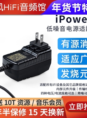 iFi悦尔法iPower2直流低噪音电源适配器hifi解码耳放低纹波消噪器