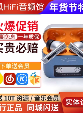 水月雨Golden Ages梦回1979全频平面磁单元HiFi无线降噪蓝牙耳机