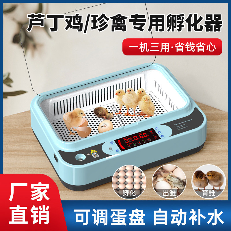 孵化机芦丁鸡孵化器小型家用全自动智能孵化箱小鸡鸭鹅种蛋孵蛋器
