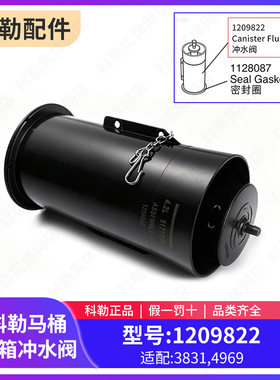 科勒艾黛儿五级旋风马桶冲水阀炮筒排水阀连体配件密封圈1209822