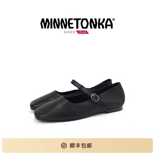 迷你唐卡复古一字扣玛丽珍鞋