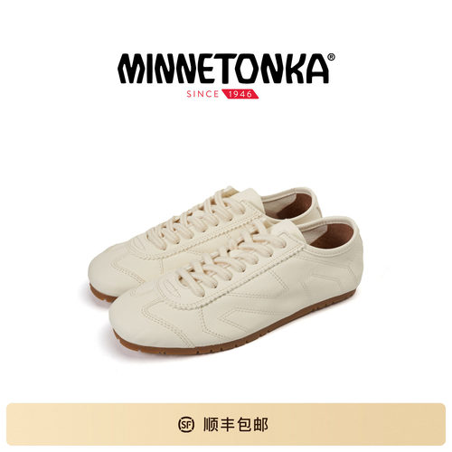 MINNETONKA/迷你唐卡 MS70德训鞋软皮软底休闲鞋简约小白鞋
