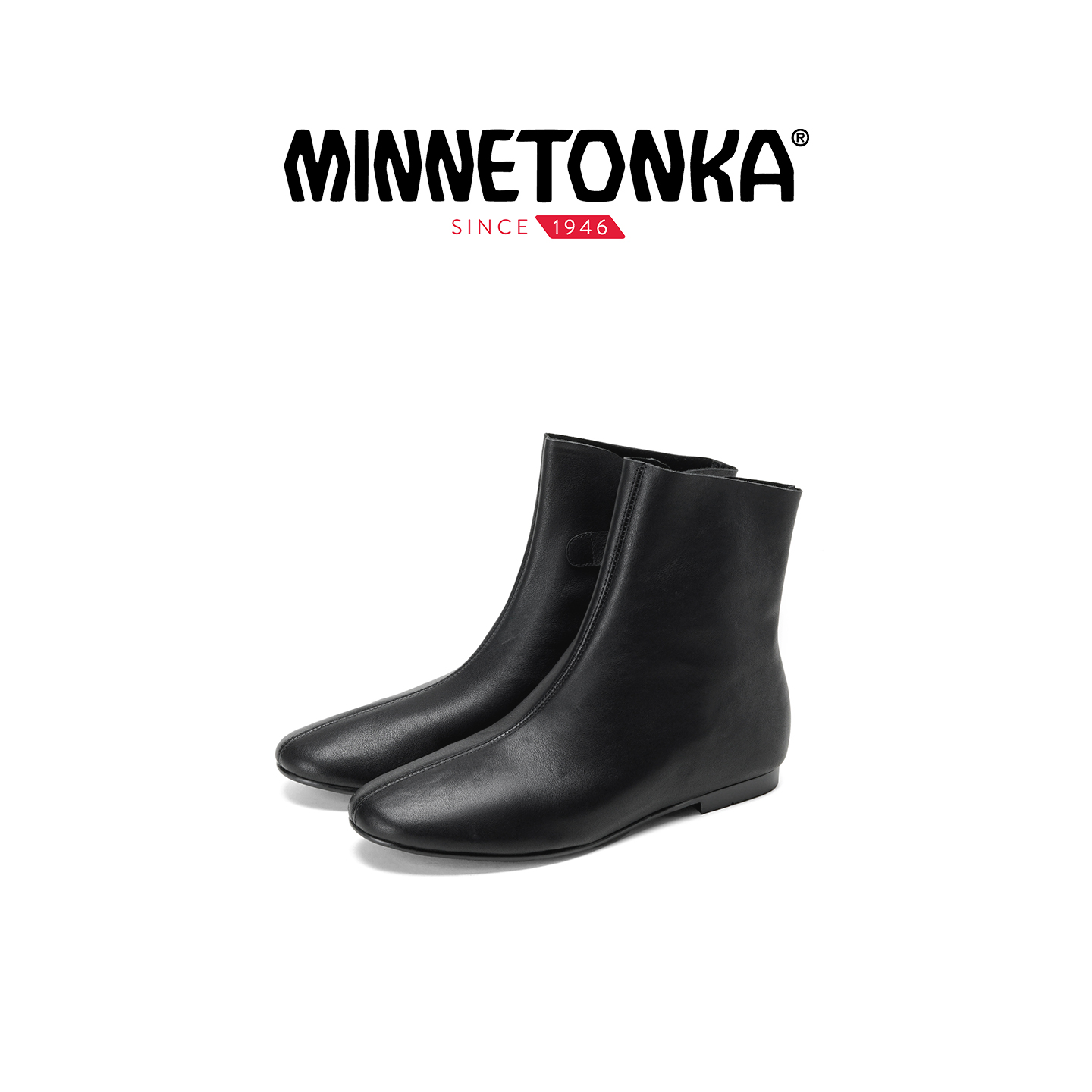 MINNETONKA迷你唐卡 25秋季新款Fusion系列V口时尚短靴平底女靴