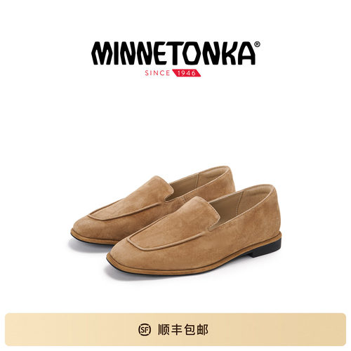 迷你唐卡女绒面革软底乐福鞋