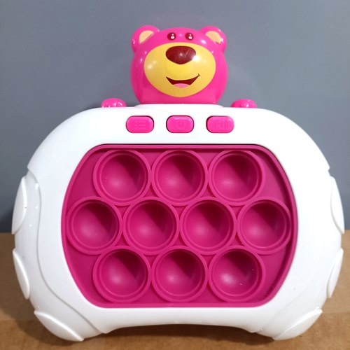 打地鼠速推游戏机草莓熊按按乐玩具益智闯关儿童按键解压女孩减压