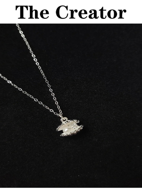 轻奢小众~纯银足银珍珠贝壳项链