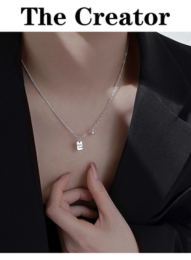 轻奢小众设计~999纯银luck项链