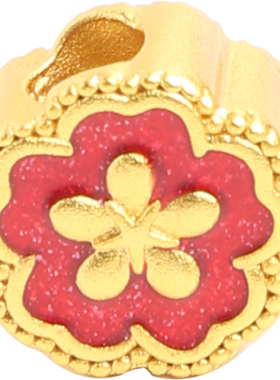 爱芙莎铜红色花朵配件编织DIY