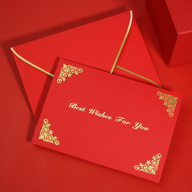 高档商务生日贺卡企业定制感谢祝福贺卡创意烫金卡教师节卡片