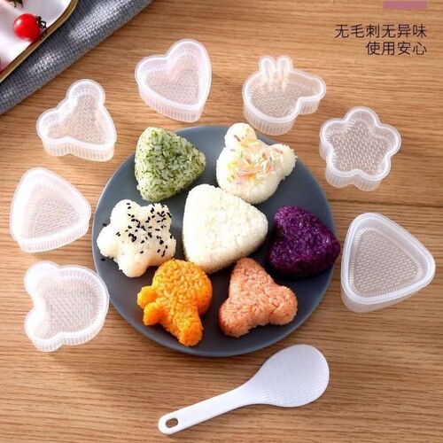 卡通风宝宝食品级摇摇乐饭团模具