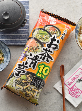 大森屋茶泡饭调料30g梅子味鲑鱼味海苔日式风味拌饭料国产泡饭料