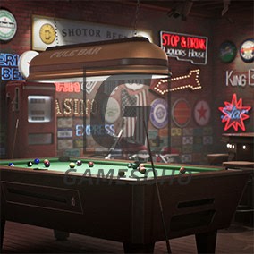 ue4虚幻5 复古酒吧乐队台球厅室内场景 Fuel Bar 420-427-5-5.1