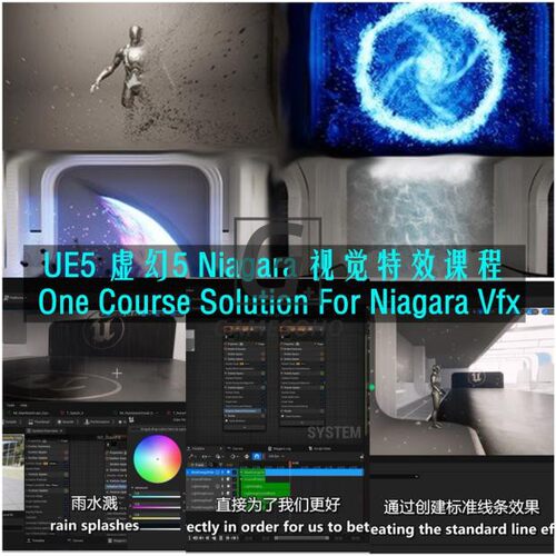 UE5 虚幻5 One Course Solution For Niagara Vfx 视觉特效课程