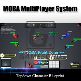 UE4 虚幻5多人在线游戏蓝图模板MOBA Fight MultiPlayer Project