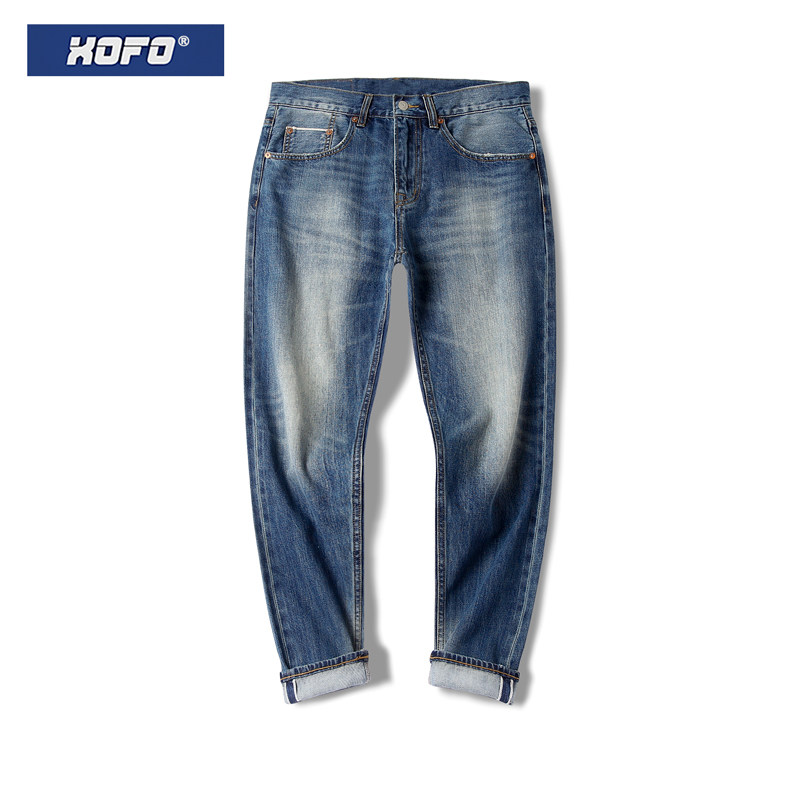 2026新款牛仔裤男士时尚休闲猫须工艺直筒宽松男款夏季水洗长裤