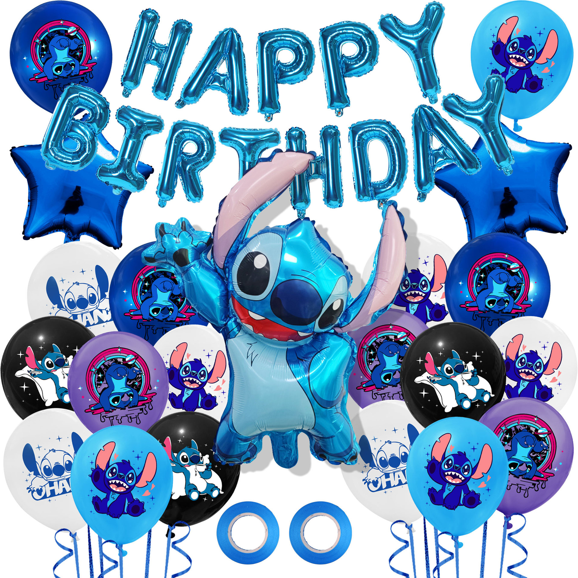 星际宝贝史迪仔儿童生日派对装饰