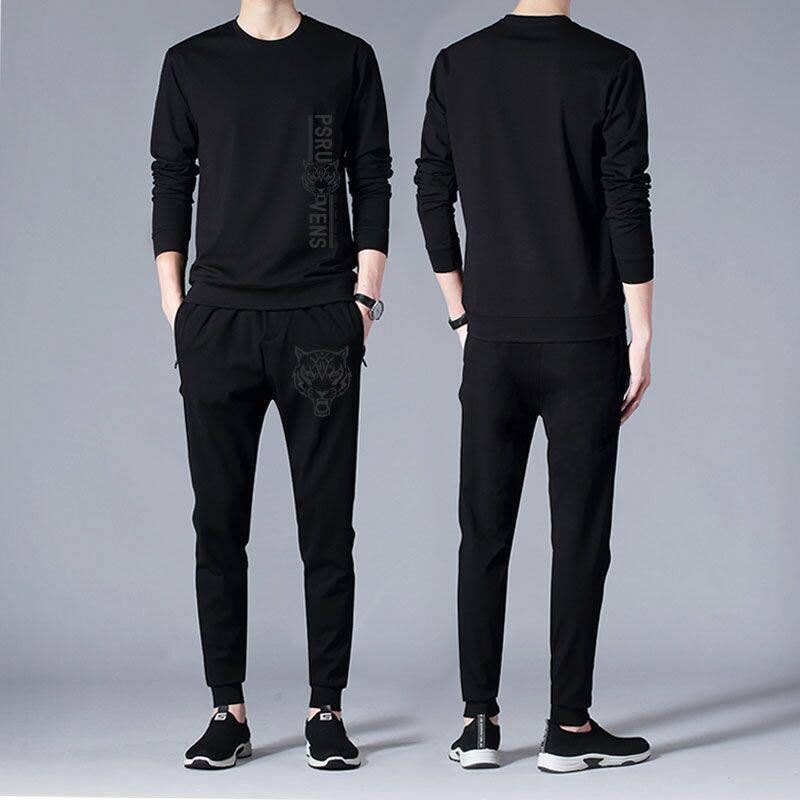 运动套装男2026新款潮流潮牌秋冬款卫衣休闲男士男装一套搭配帅气