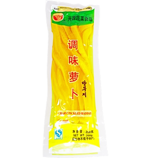 长源寿司黄萝卜条紫菜包饭专用材料大根酸萝卜调味食材咸菜条200g
