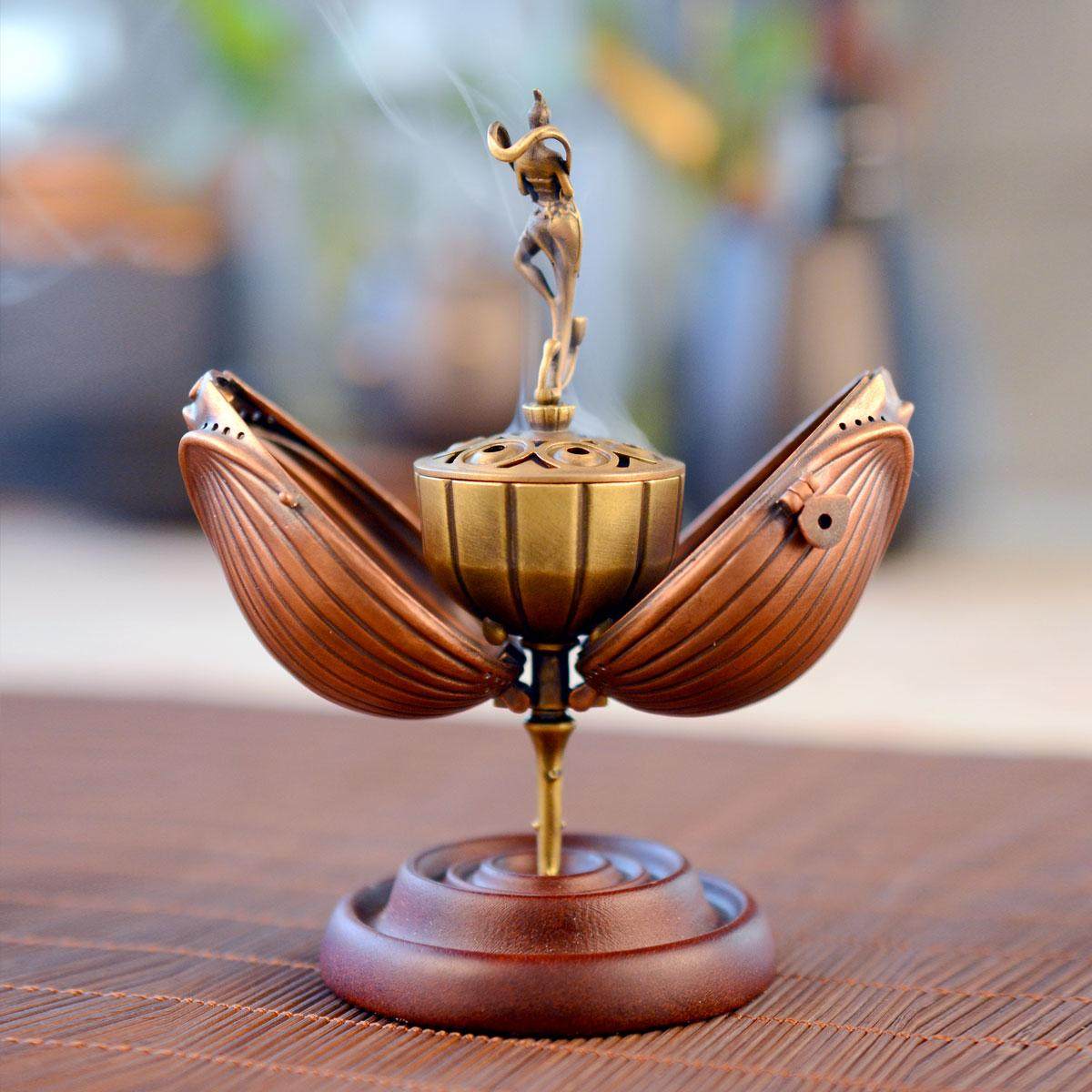 凡尚一物花世界纯铜香炉茶宠