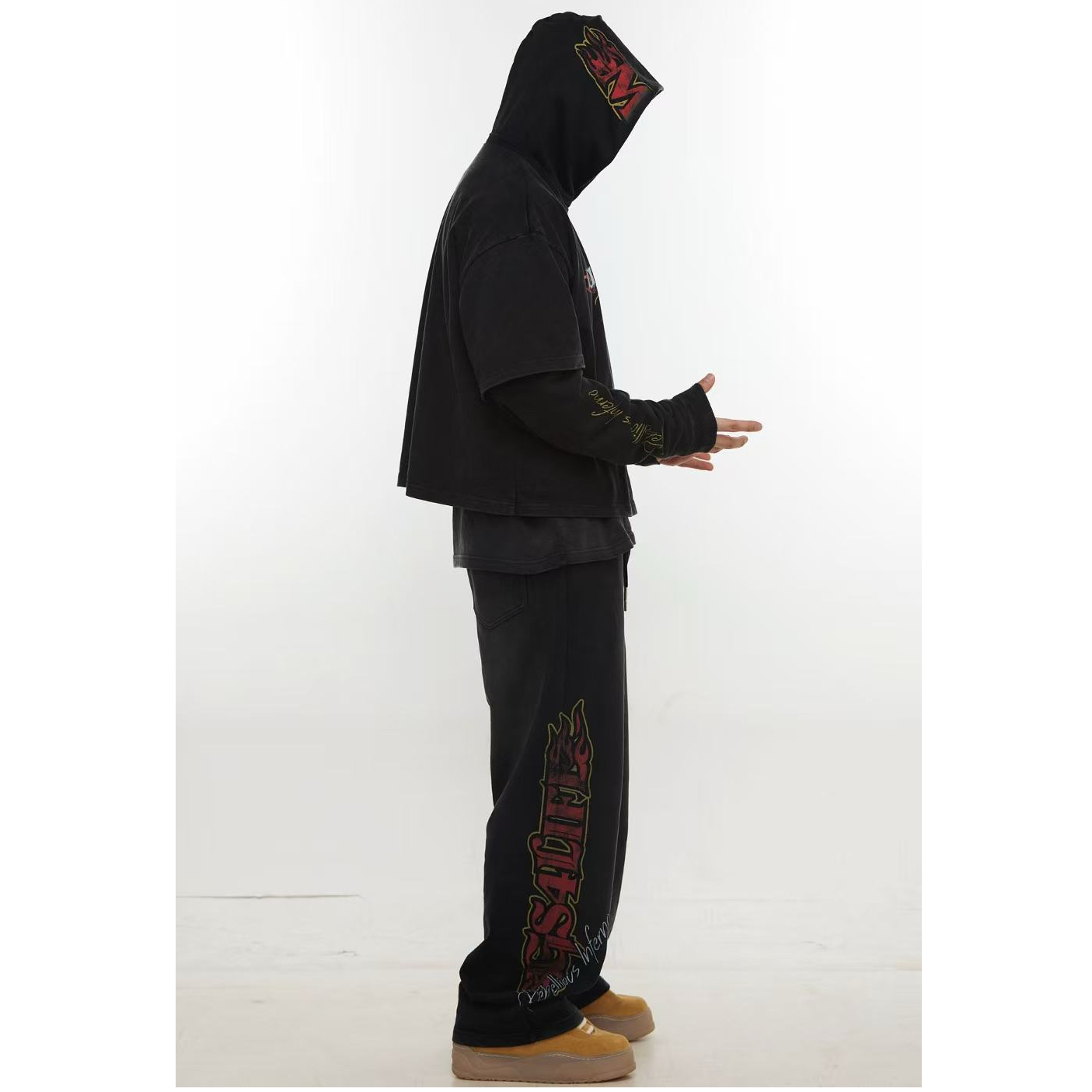 M26D x 广顺社团联名企划之”逆焰系列“卫裤