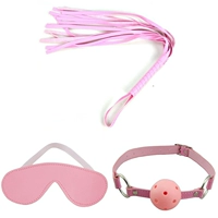 Розовый кнут+порошковая крышка+порошковая вилка