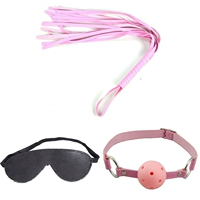 Розовый кнут+маска черного глаз+порошковая вилка